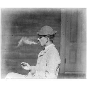 whiff of comfort,man smoking a cigar,Kineo House,Moosehead Lake 