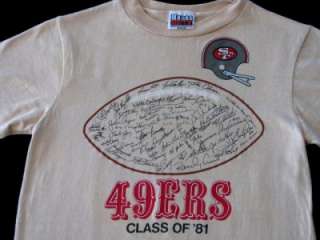 VINTAGE 1981 SAN FRANCISO 49ers 49ERS NFL FOOTBALL T SHIRT Throwback 
