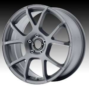 Motegi MR121 17x7 Gray Wheel / Rim 5x100 with a 48mm Offset and a 72 