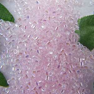  Miyuki delica seed beads 11/0 tr pale pink AB 4.8g