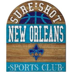  Wincraft New Orleans Hornets Sports Club Wood Sign Sports 