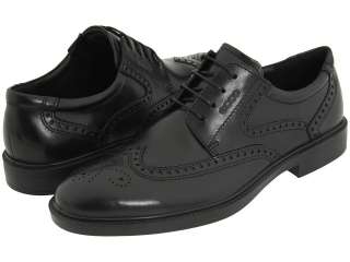 ECCO Atlanta Wing Tip Tie Leather Dress Shoes Black 610044 All Sizes 