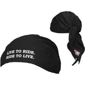 Schampa Live to Ride Genuine Do Wraps Touring Headwear   Black / One 