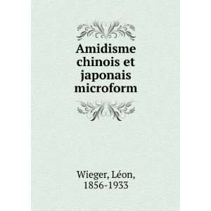   chinois et japonais microform LÃ©on, 1856 1933 Wieger Books