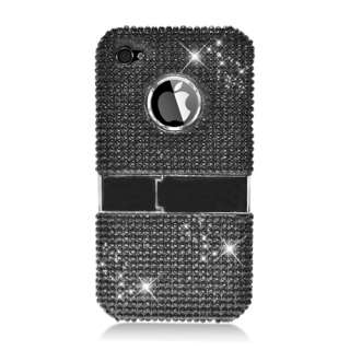 For Apple iPhone 4 4S Hard FULL DIAMOND Protector Cover Case With 