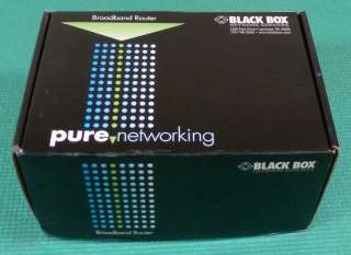 Black Box LR9603A Pure Networking Broadband Router; USB Print Server 