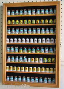   Display Case Shadow Box Wall Cabinet, hardwood, with door Oak Finish