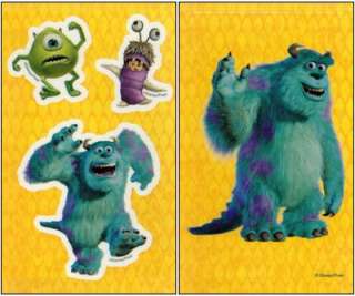 MONSTERS INC Window Stickers CLINGS/Decals Sulley MIKE  