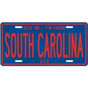 NEW  KISS ME , I AM FROM SOUTH CAROLINA  UNITED STATES LICENSE PLATE 