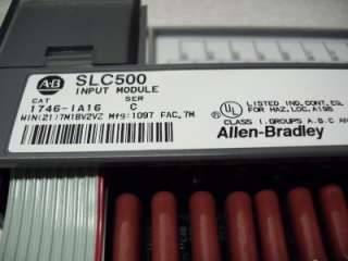 Allen Bradley SLC 500 1746 IA16 Series C Input Module  