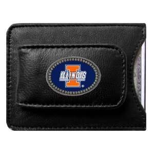  Illinois Fighting Illini Logo Credit Card/Money Clip 