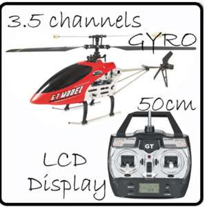 50cm 9011 3.5ch Gyro Big RTF RC Helicopter  LCD Display  