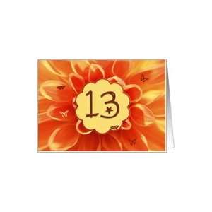  Dahlia card for a 13 year old Card Toys & Games