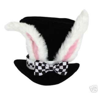 White Rabbit Adult Costume Hat Alice in Wonderland NEW  