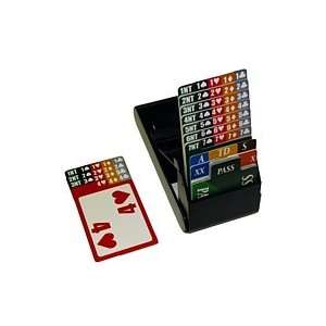  Lion Bidding Box with Plastic Cards (Set of 4) Sports 