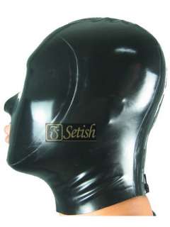 100% Handmade Latex Rubber Hood Mask SETISH open mouth and nose #02002 