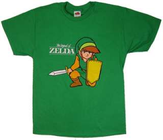 Link Kneeling w/ Sword   Zelda   Nintendo T shirt  