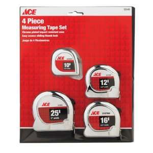     Tape Rules 4PCTAPE 4 piece Measuring Tape Set