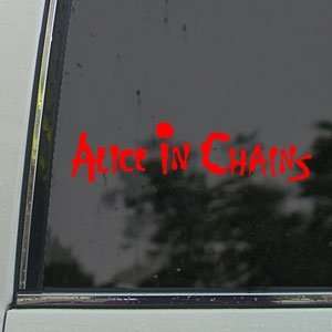  Alice In Chains Red Decal Car Truck Bumper Window Red 