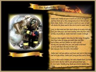 FREE PRAYER PRINT FOR FIRE FIGHTER PERSONALIZED with Angel  