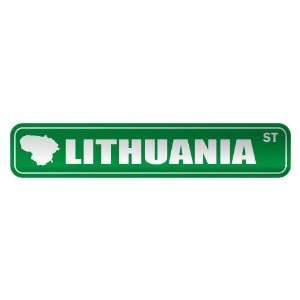   LITHUANIA ST  STREET SIGN COUNTRY