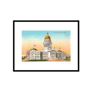 State Capitol, Boise, Idaho Government Institutions Pre Matted Poster 