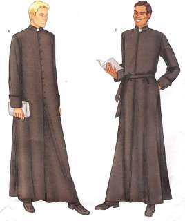 Mens Priest Clergy Cassock Robe Pattern B 6844  