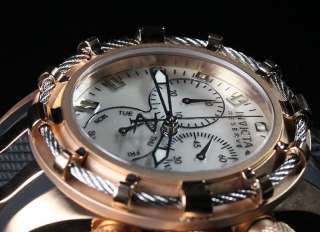   Reserve Bolt Swiss Made Chronograph Rose Tone Black Watch 6950  