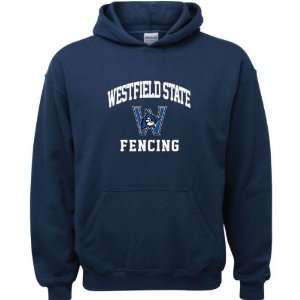  Westfield State Owls Navy Youth Fencing Arch Hooded 