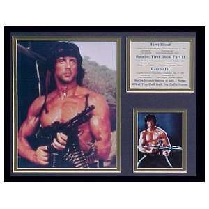  Rambo/Trilogy Collectors Photo Presentation Framed