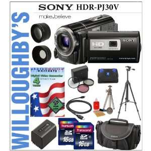 Definition Handycam Camcorder + Sony NP FV70 Spare Battery + Transcend 