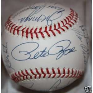  x ROSE BENCH Autograph Signed OAL Baseball PSA/DNA JSA 