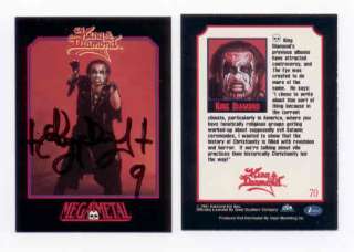 KING DIAMOND     Autographed Mega Metal Card #70  