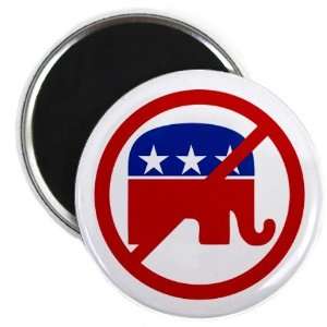 Democrat Say No Republican Elephant Conservative Politics 2.25 Fridge 