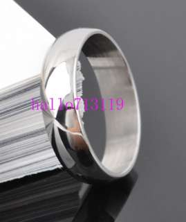 wholesale 50pcs POLISH WEDDING engagement 6mm stainless steel rings 