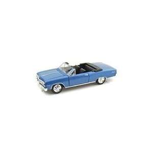  1965 Chevy Chevelle Malibu Convertible 1/24   Blue Toys 
