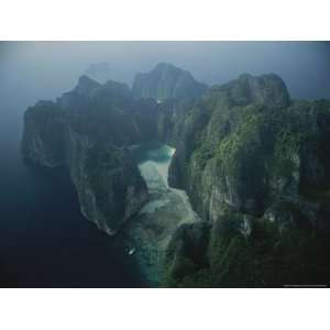  Mountainous Phi Phi Island Rises from the Sea Photographic 