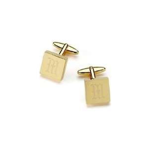  Cufflinks Brass Square (1 per order) Personalized Gift 