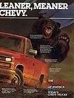 1988 CHEVROLET 4x4 PICKUP TRUCK 2 page Ad  