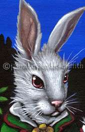 Alice in Wonderland White Rabbit gothic art Jasmine Becket Griffith 