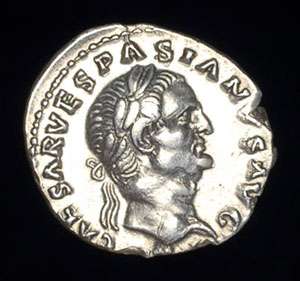 Ancient Roman Silver Denarius coin of Vespasian 69 79AD  