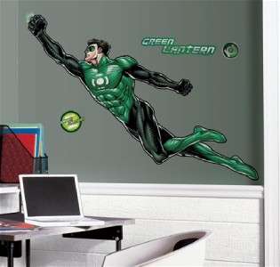New GIANT GREEN LANTERN WALL DECALS Boys Hero Stickers 034878978741 