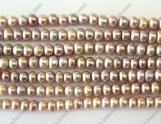 7X4 5mm Natural Button Freshwater Pearl Loose Beads  