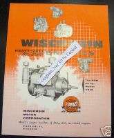 Wisconsin Engine Brochure VR4D ACN BKN etc. Orig.  
