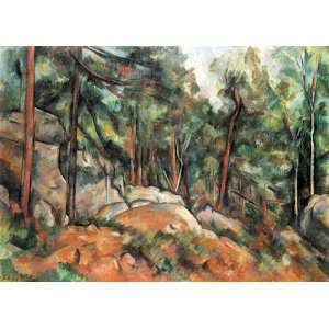  Cezanne Art Reproductions and Oil Paintings In the forest 
