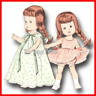Vintage 8 Doll Clothes Dress Pattern ~ Ginny  