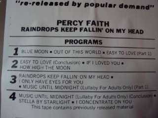 PERCY FAITH 8 TRACK Raindrops Keep Falling TESTED  