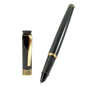  Luxury Black Hero 005 Fountain Pen Carved Ring F Tip 