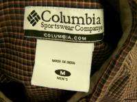 COLUMBIA Mens Shirt 2XL Long Sleeve Heavy XXL cotton red Plaid check 