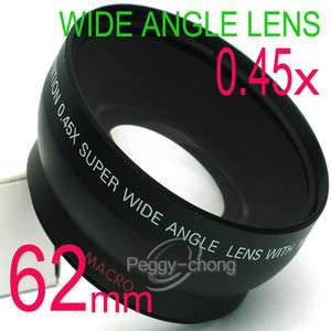 62mm 0.45X Wide Angle Macro Lens 82mm Front thread  